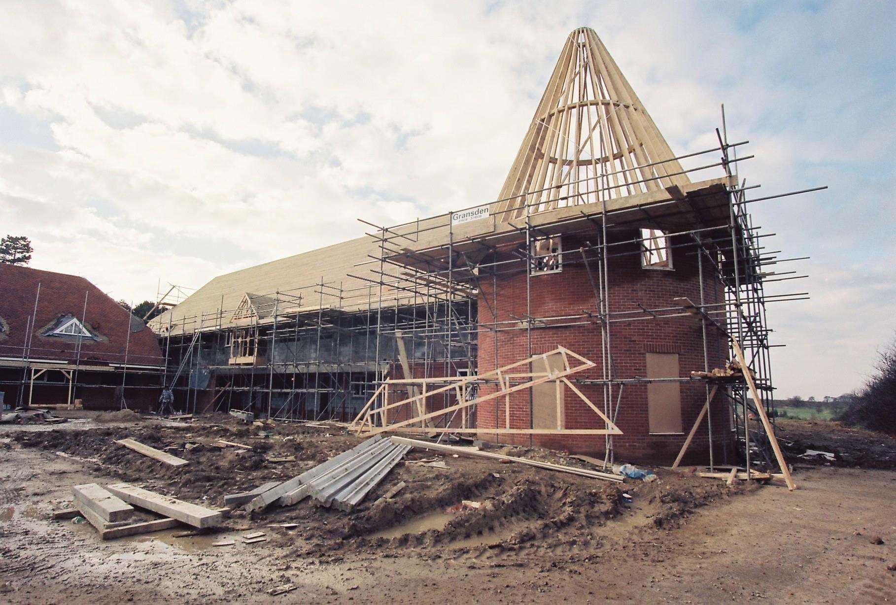 The Demelza hospice in Bobbing as it was being built