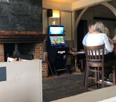 The bar area at the Railway Inn, Sole Street