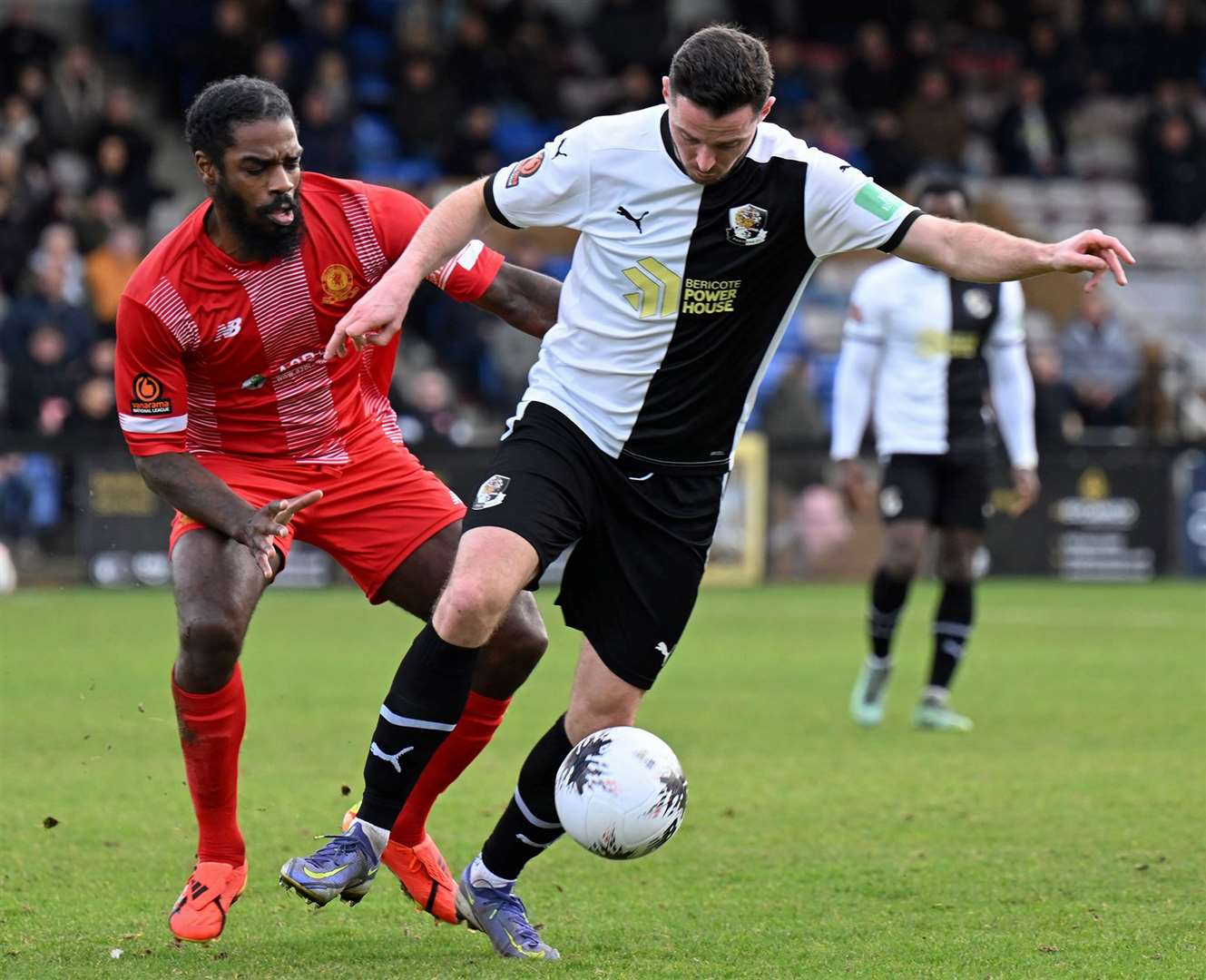 Luke Allen won’t be part of Dartford’s promotion-chasing squad come the big kick-off after leaving the club for Aveley. Picture: Keith Gillard