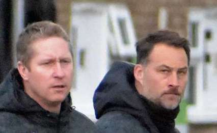 Folkestone joint-head coaches Roland Edge, left, and Micheal Everitt take their team to Hornchurch tonight. Picture: Randolph File