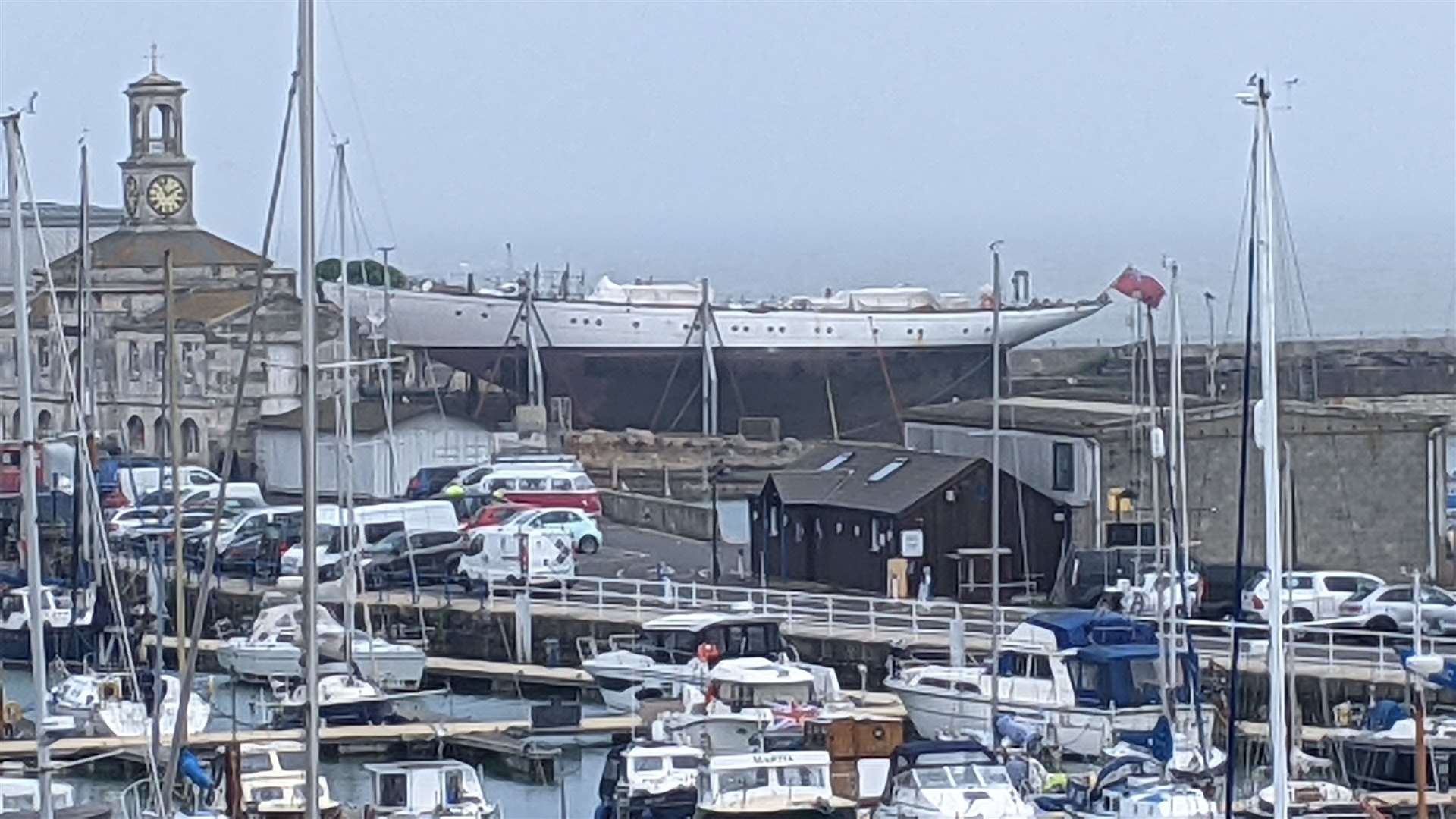 The 47.5m sail schooner has a top speed of 11.4 knots. Picture: Mick Rust