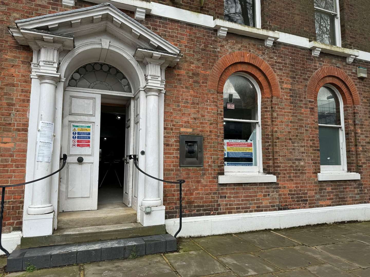 Work has started on transforming the former Lloyds Bank in Tenterden into a Domino's Pizza. Picture: Sue Ferguson