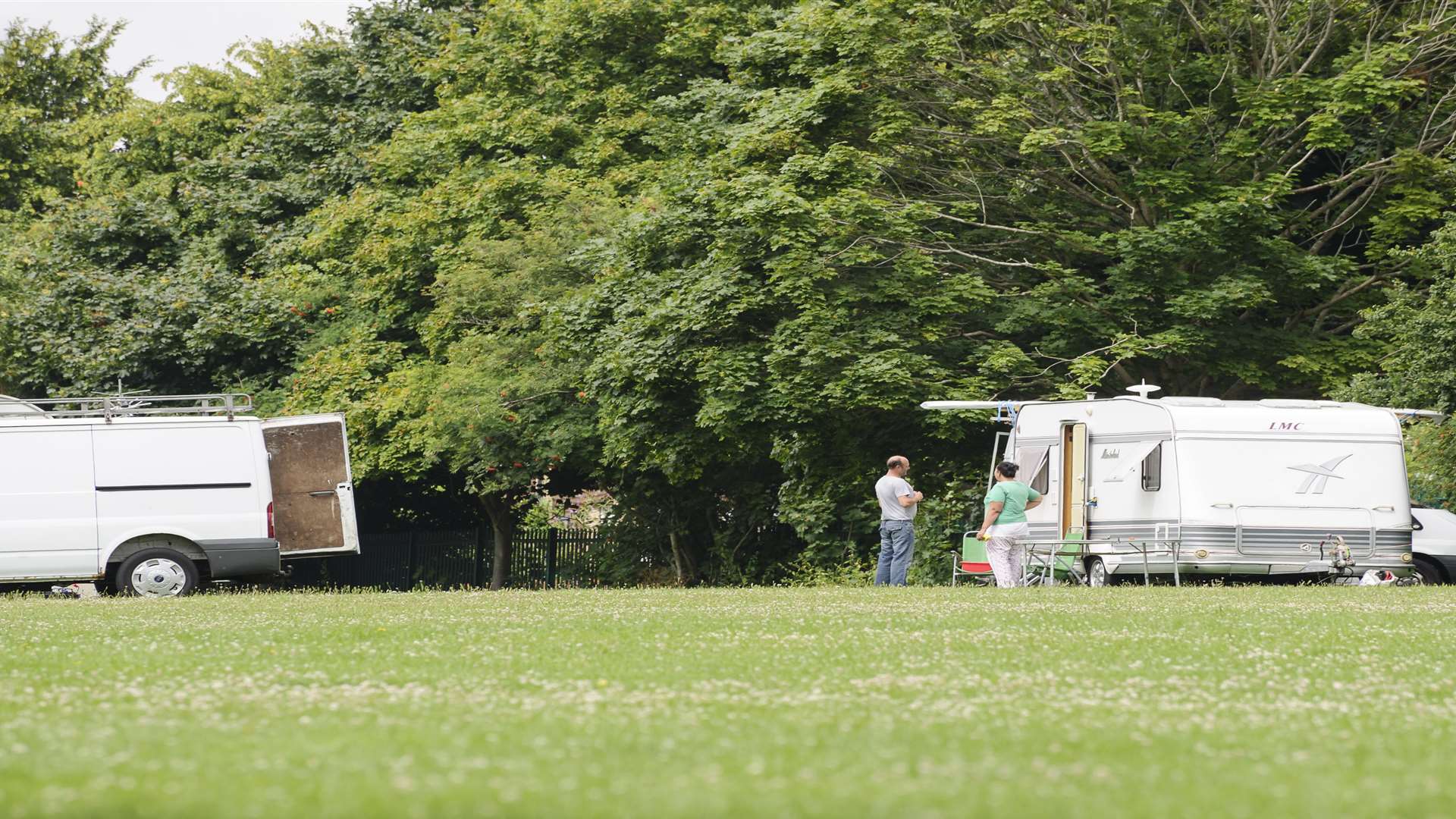 The travellers were ordered to leave by 10am on this morning.