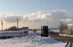 The scene at Farthing Common on Thursday morning. Picture: BARRY GOODWIN