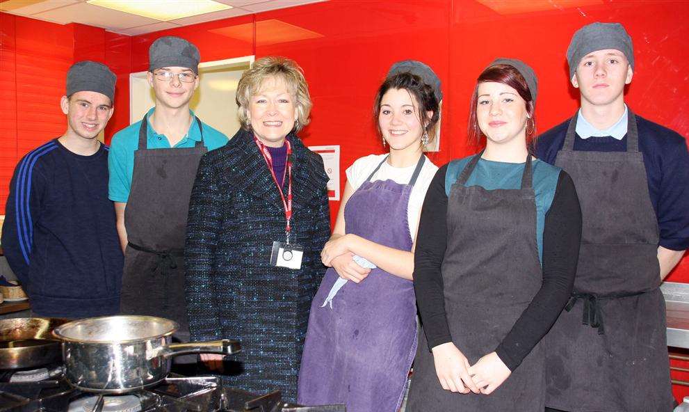 Thanet Skills Studio students meet KKC deputy cabinet member for education Cllr Margaret Crabtree