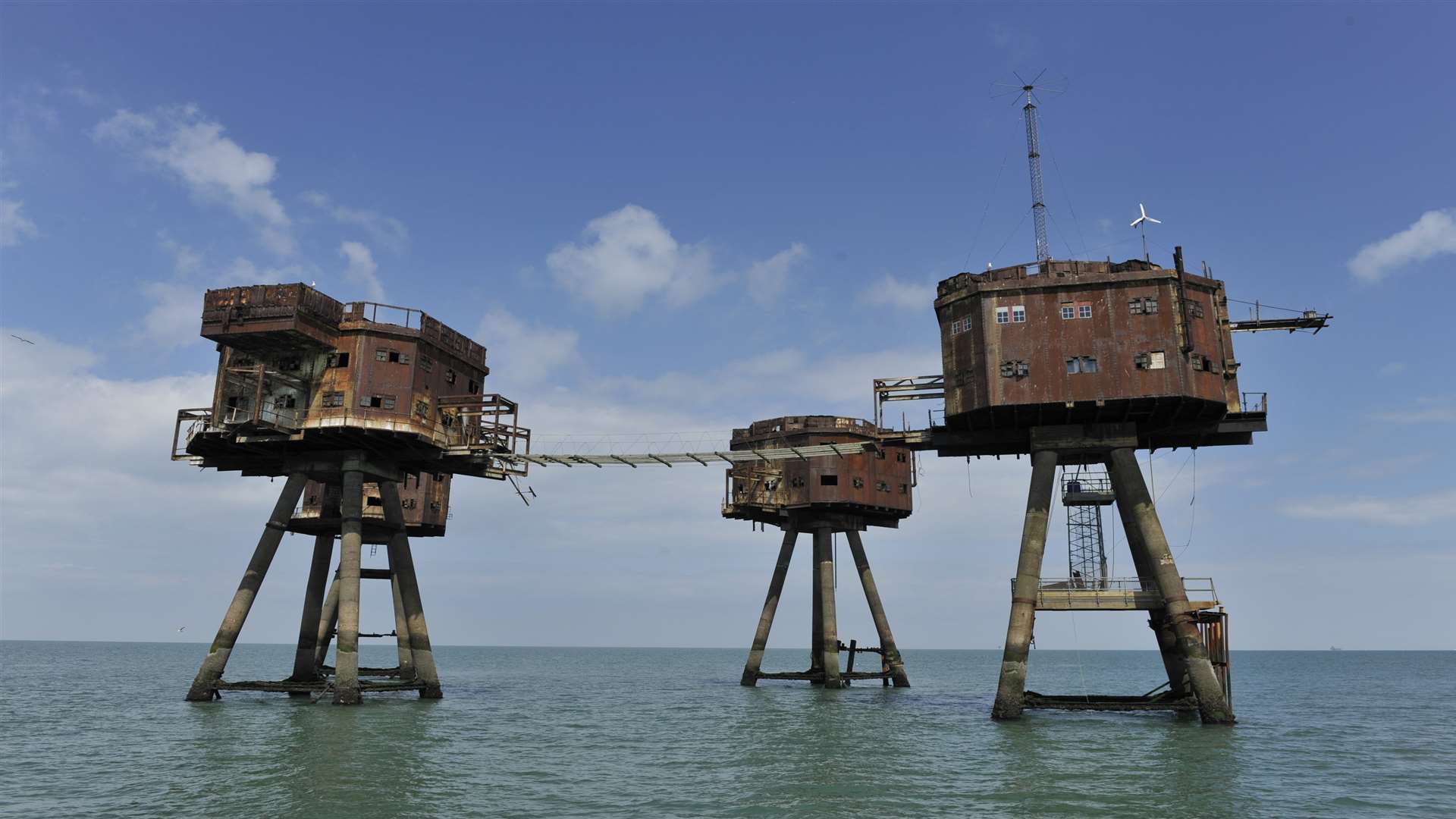 The forts are off Herne Bay and Whitstable