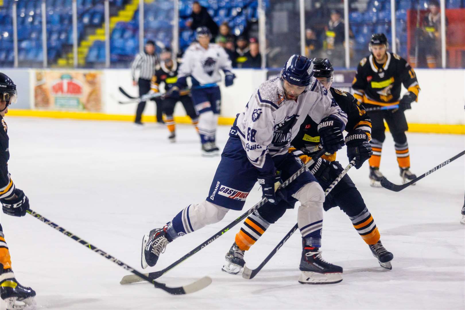 Juraj Huska attacks the Chiefs goal. Picture: David Trevallion