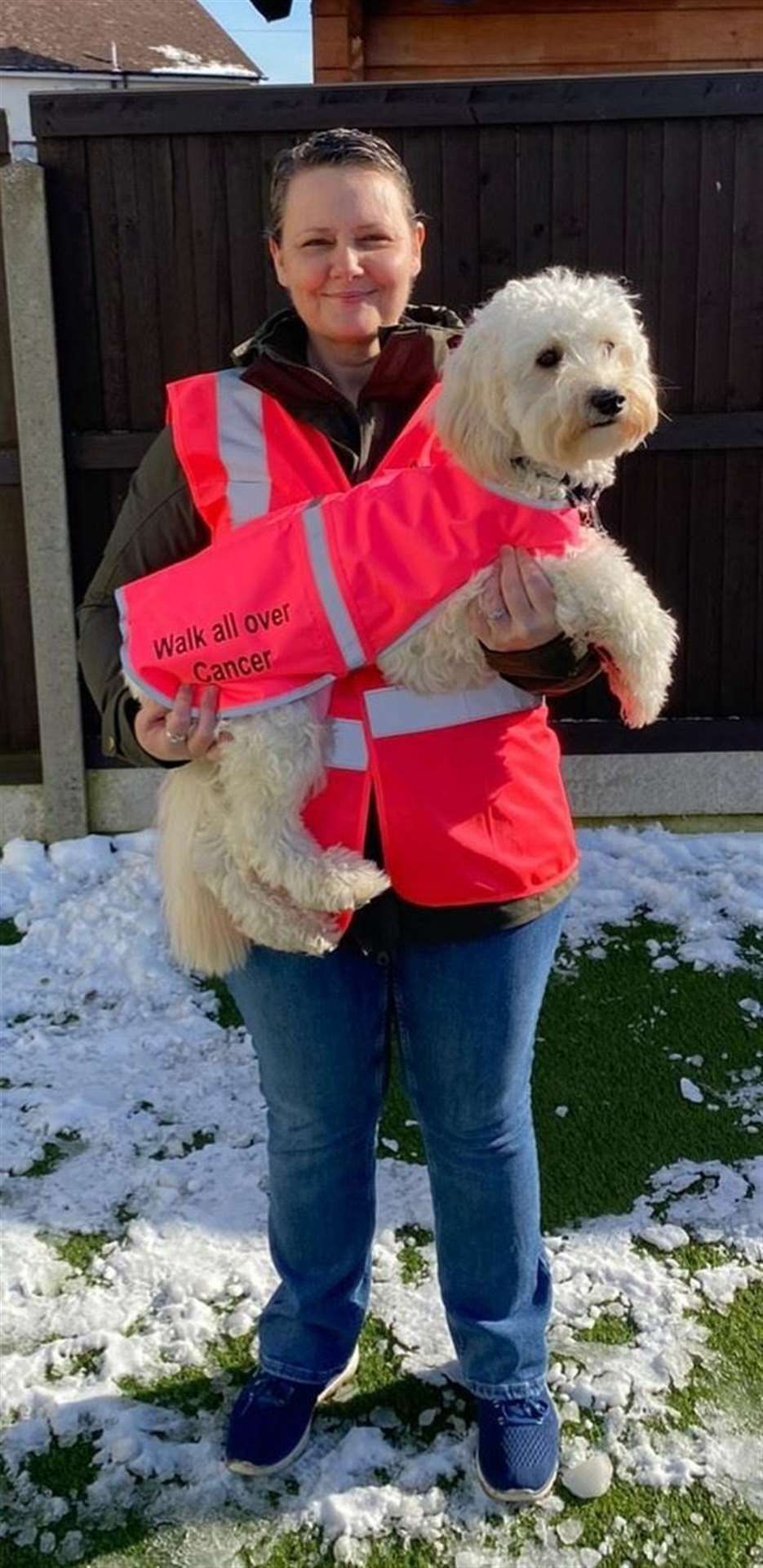 Hornbeam teaching assistant Jayne Davies with Teddy