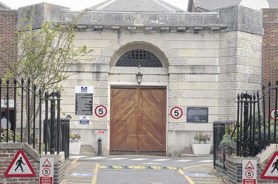 The entrance to HMP Canterbury