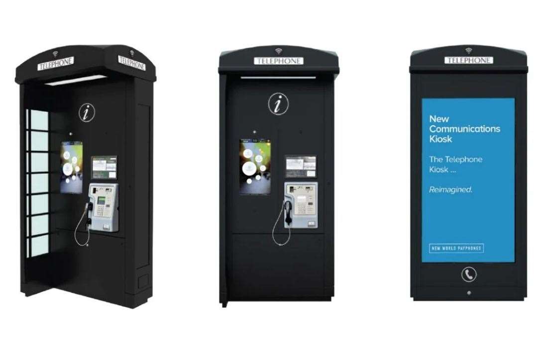 What the payphones in Folkestone would look like. Picture: New World Payphones