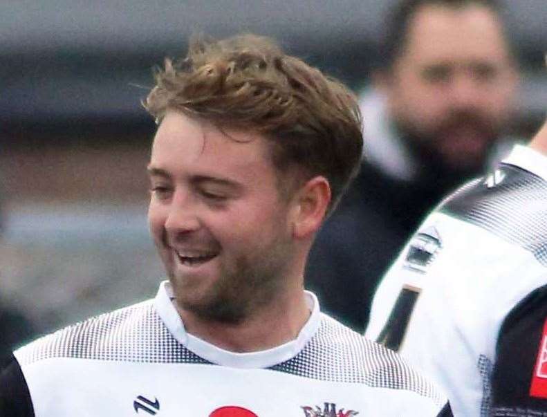 Macca Murray - scored two first-half Deal penalties at Eastbourne Town. Picture: Paul Willmott