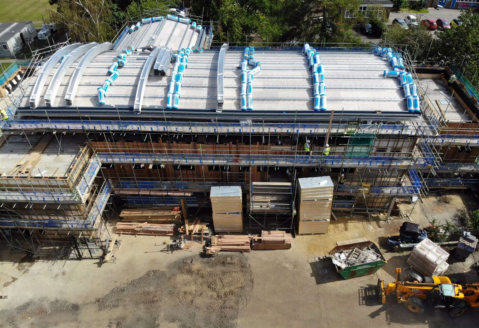 Work on Ivy Court Surgery is continuing apace as this photo from last year shows, with completion estimated for spring 2021. Picture: Jenner Construction