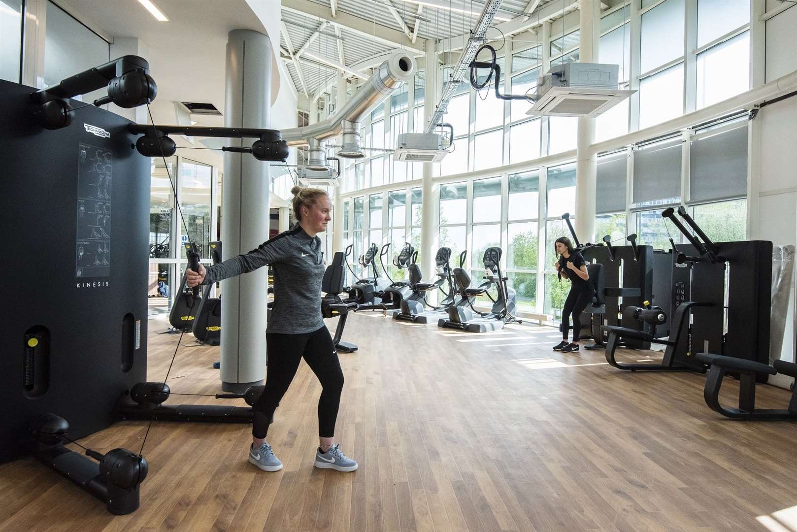 The gym is jam-packed with brand new equipment