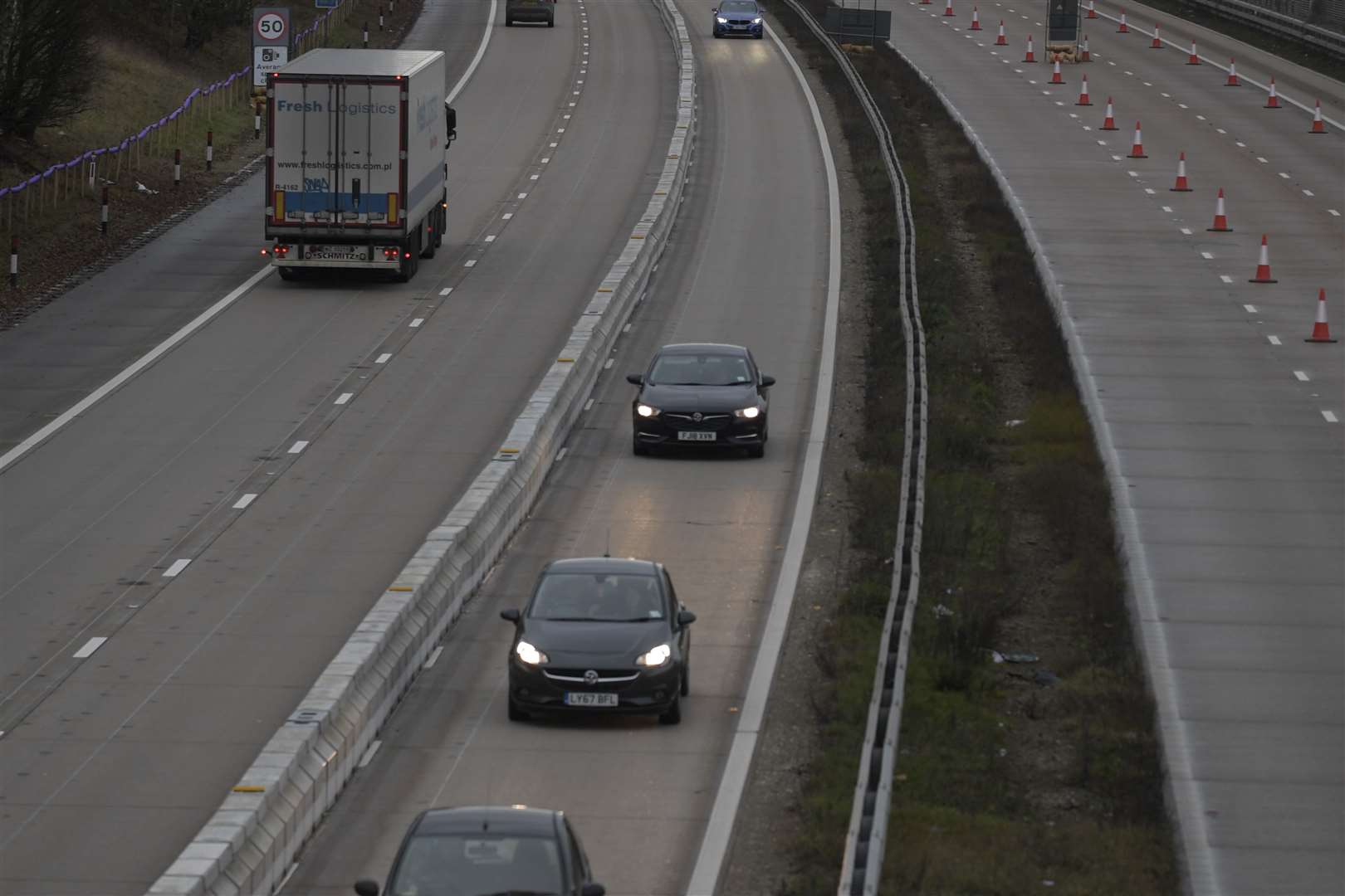 The M20 near Junction 8. Picture: Barry Goodwin