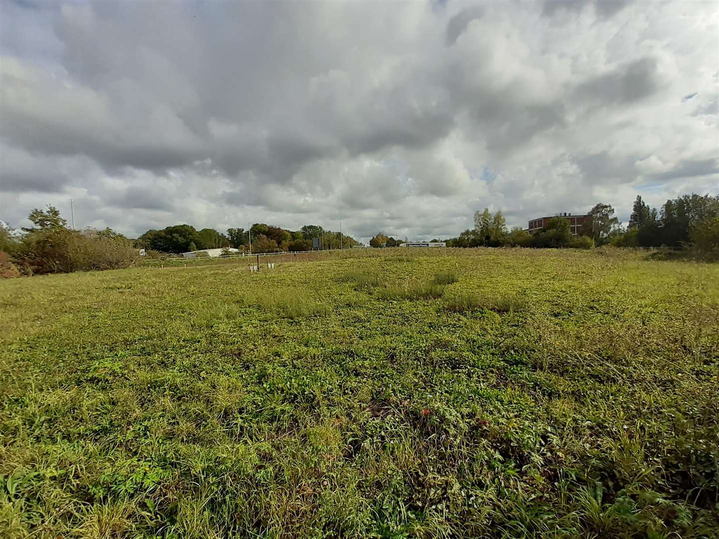 The site off Chart Road where the proposed McDonald's would go