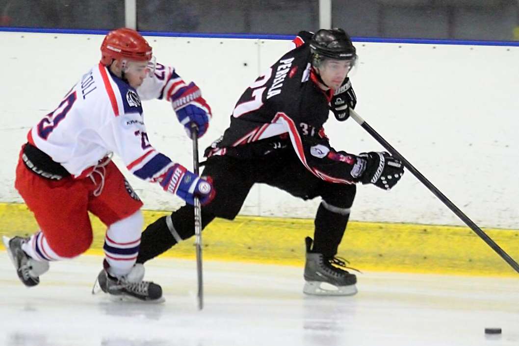 Invicta Dynamos' Adam McNicholl chases Solent Devils last season Picture: Dave Trevallion