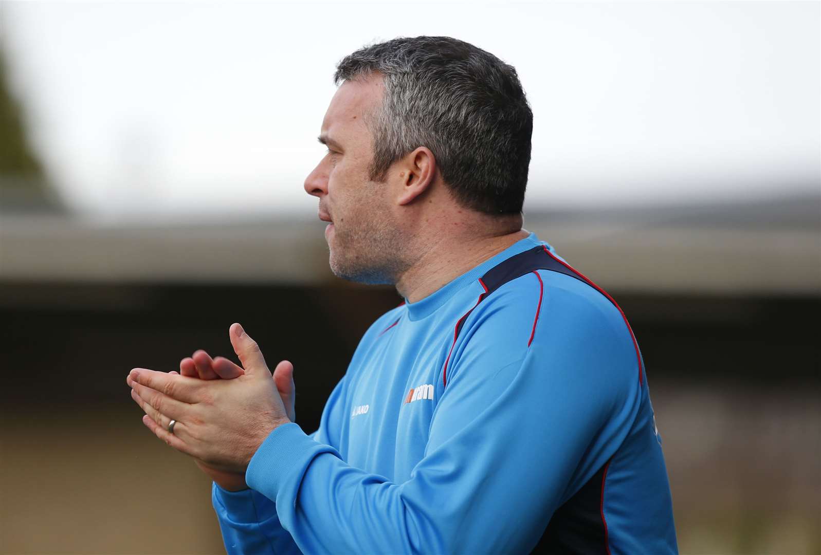 Dartford joint-manager Adam Flanagan Picture: Andy Jones