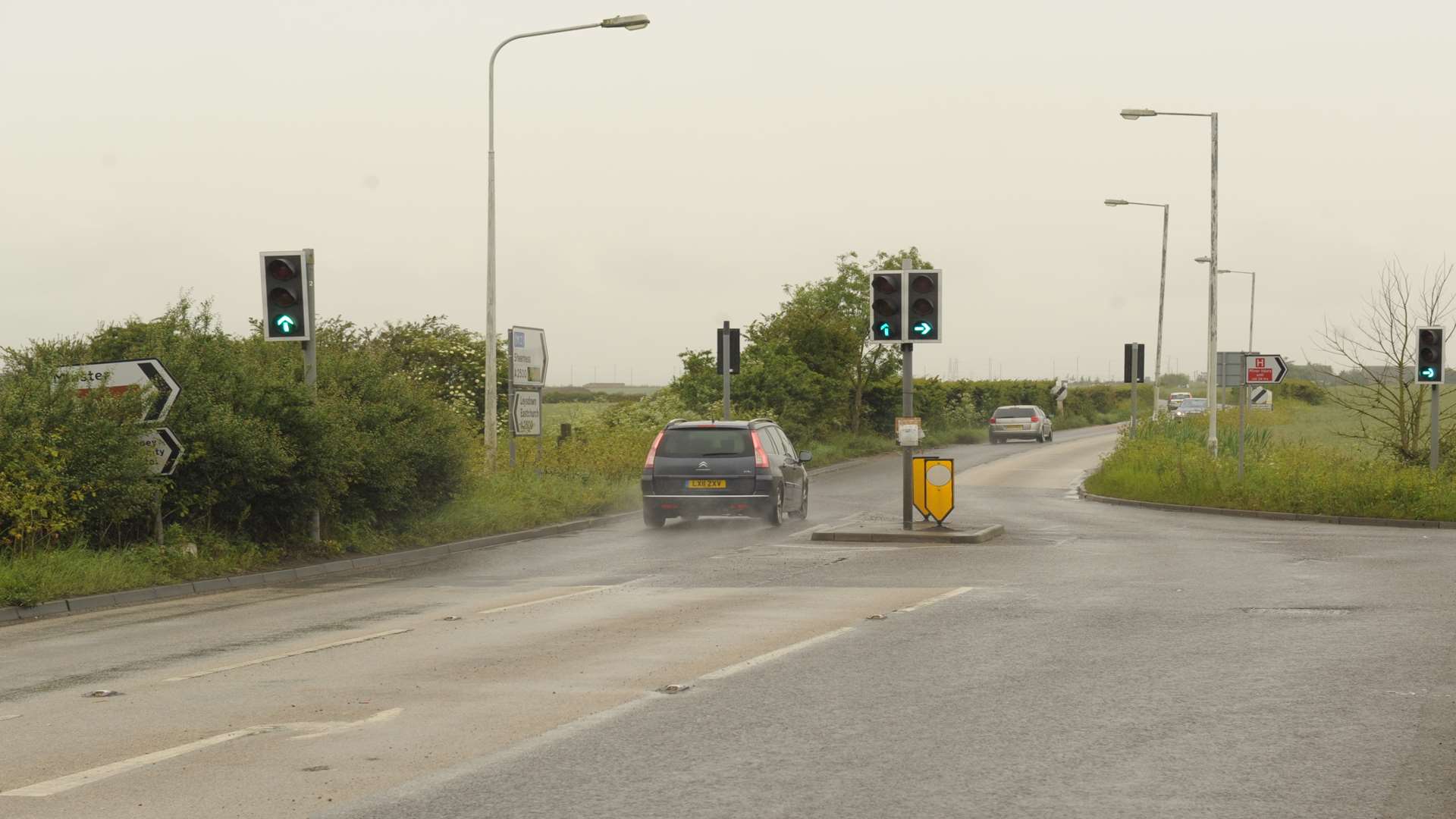 Barton Hill Drive's junction with Lower Road, Minster