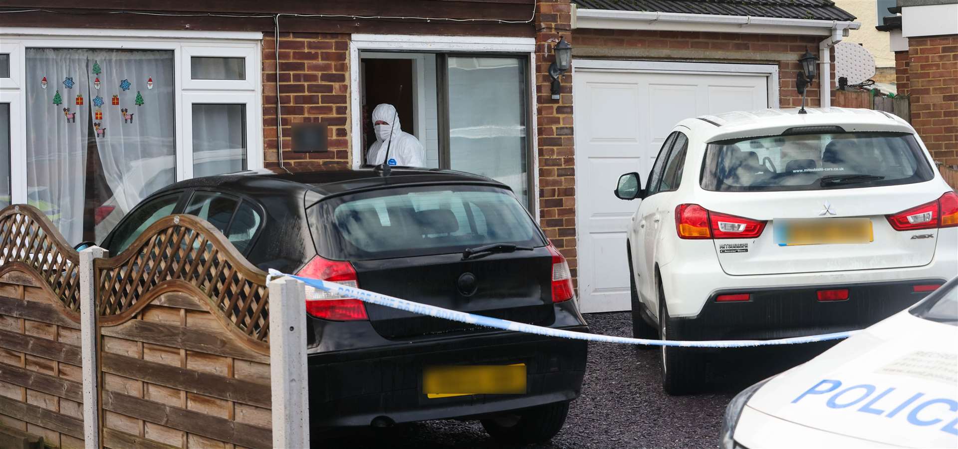 David Perry, 40, died at his home in Medway Close, Sittingbourne, after being stabbed. Picture: UKNIP