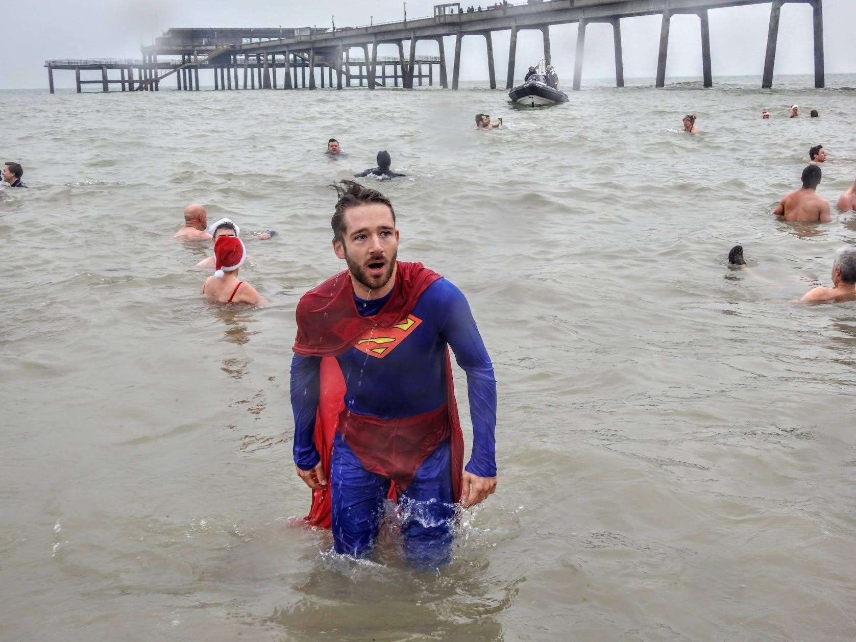 People came in fancy dress and Santa hats. Picture: The Unofficial Photographer