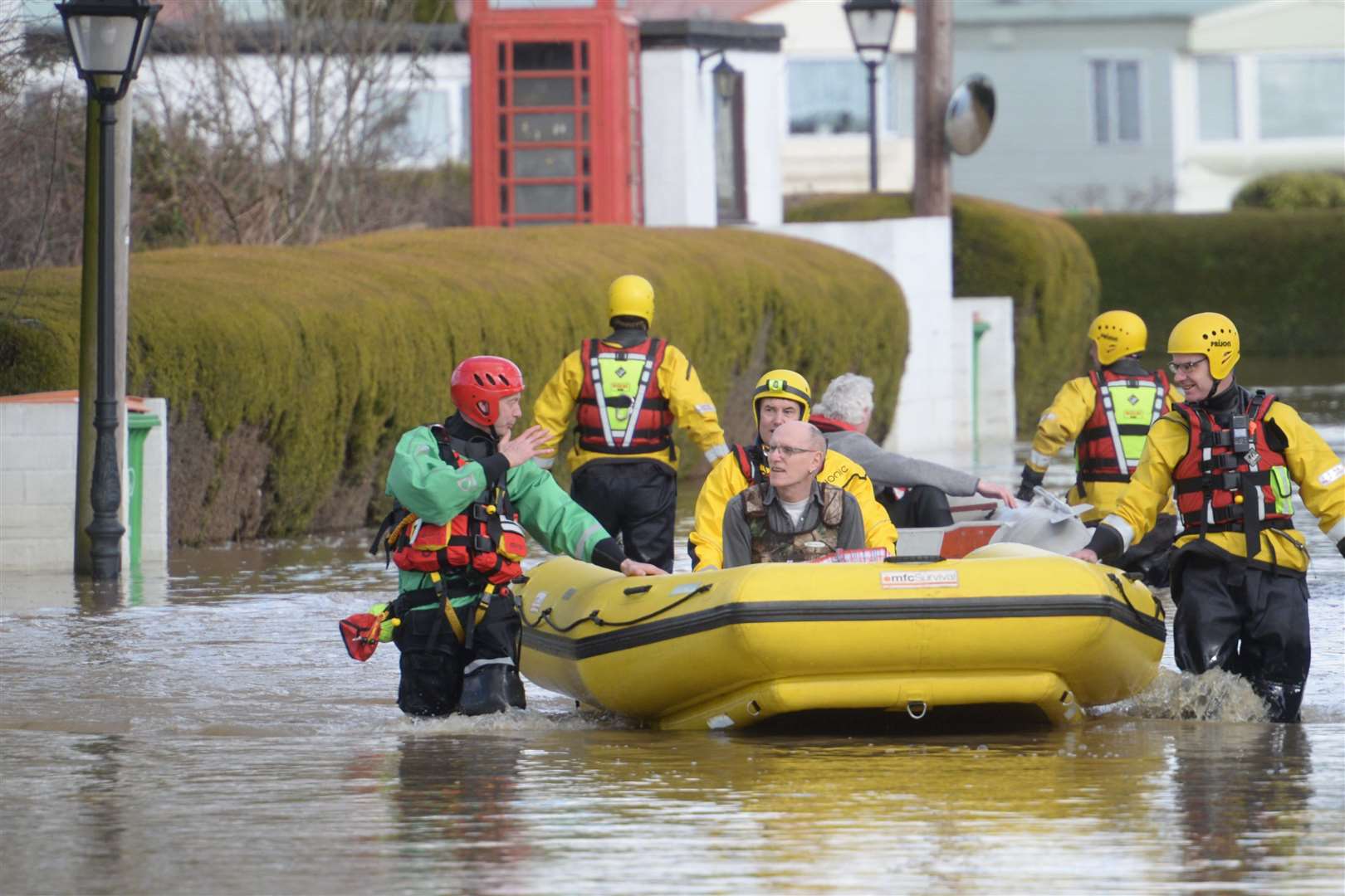 Yalding flooding at Little Venice and Teapot Island in March. Picture: Chris Davey