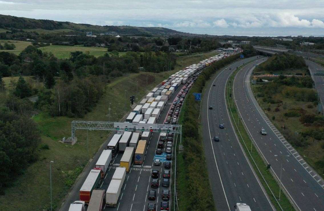 Dover Tap has been implemented on the A20 coastbound from Roundhill Tunnel to Dover. Picture: UKNIP