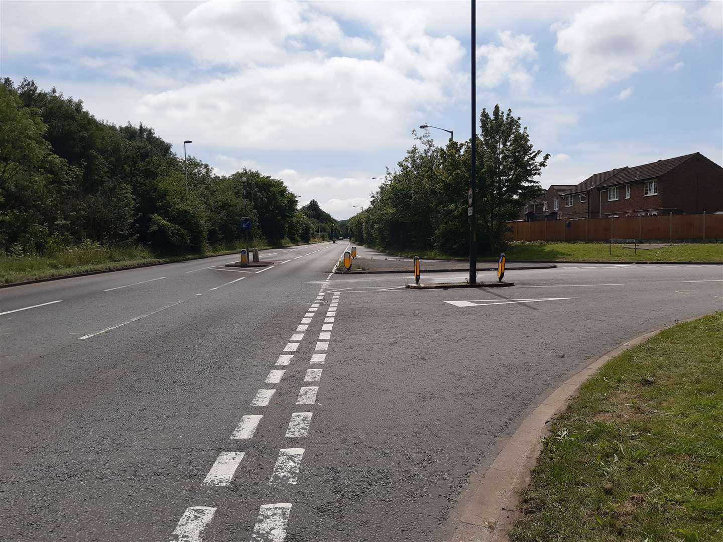 The junction of Lordwood Lane and North Dane Way