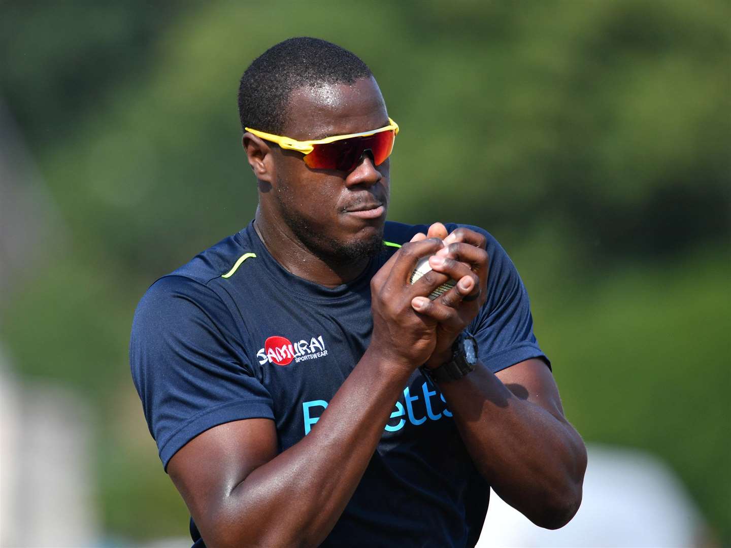 Carlos Brathwaite. Picture: Keith Gillard