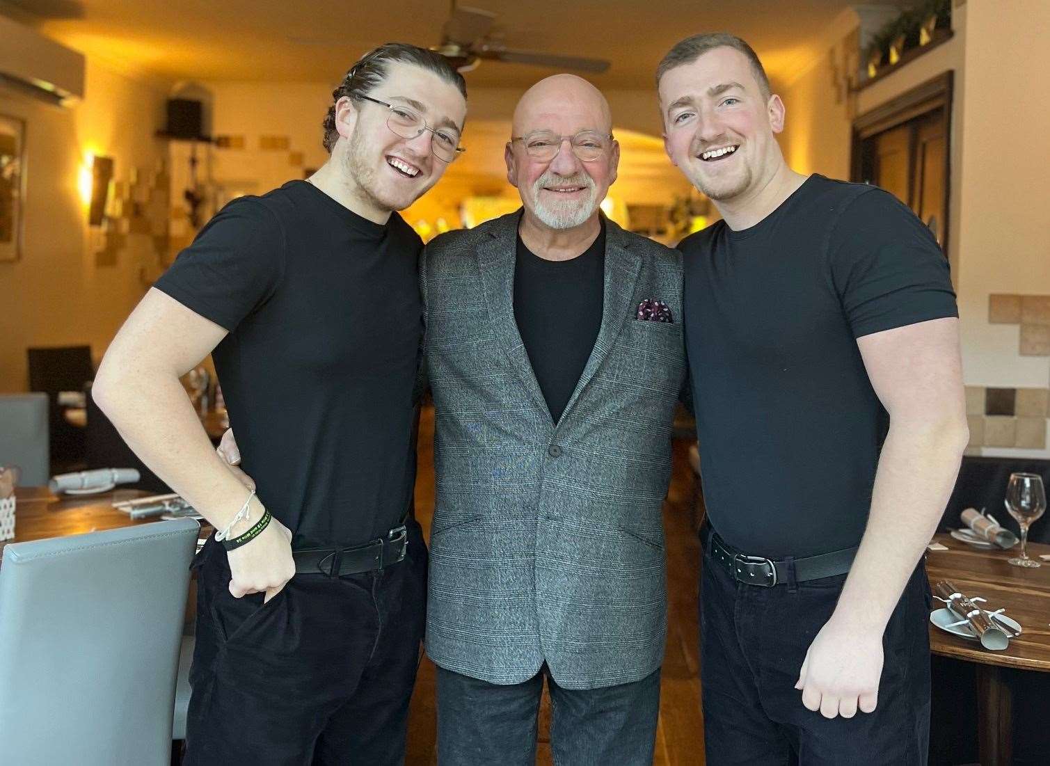 Lucas, Alex and Costas Sotiriou, co-owners of Sotirios in Folkestone