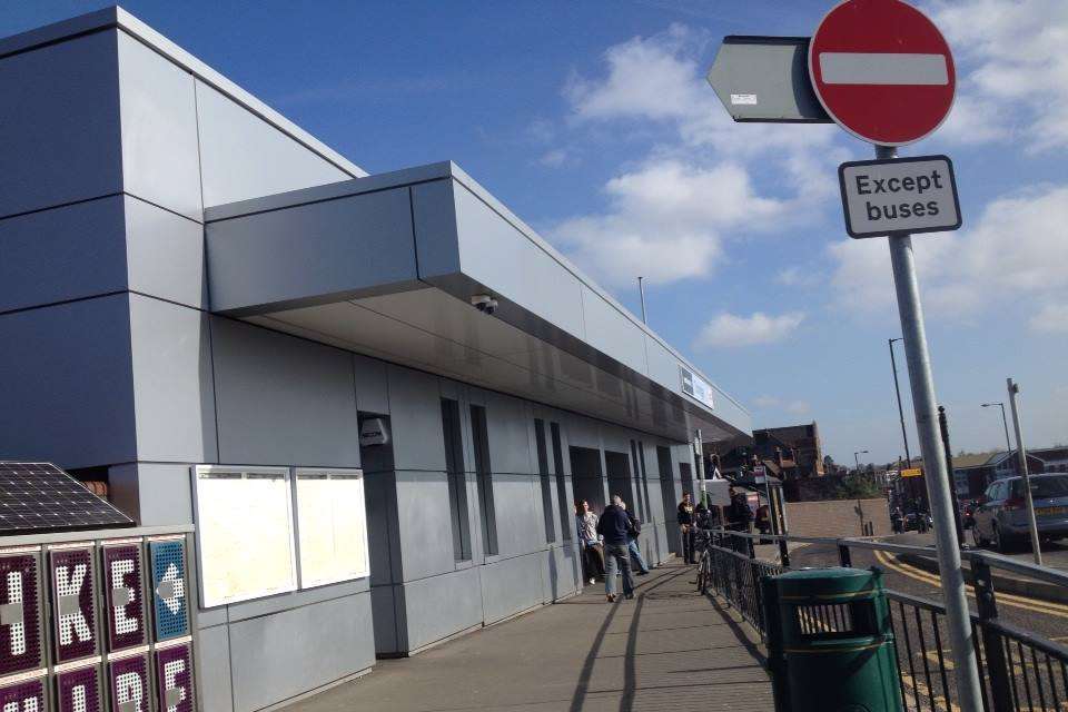 Tonbridge Railway Station. Stock picture.