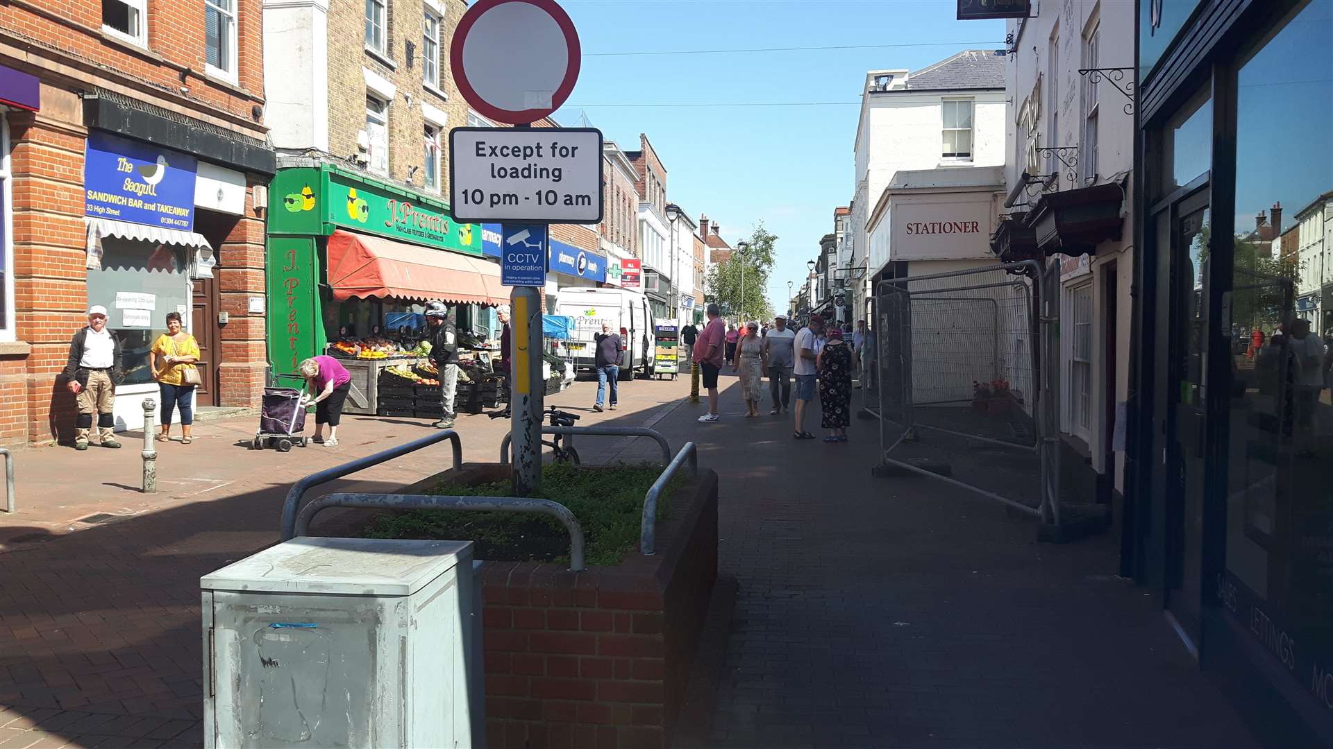 Deal High Street saw queues for banks and Al's Bakery on the fist day shops were allowed to reopen