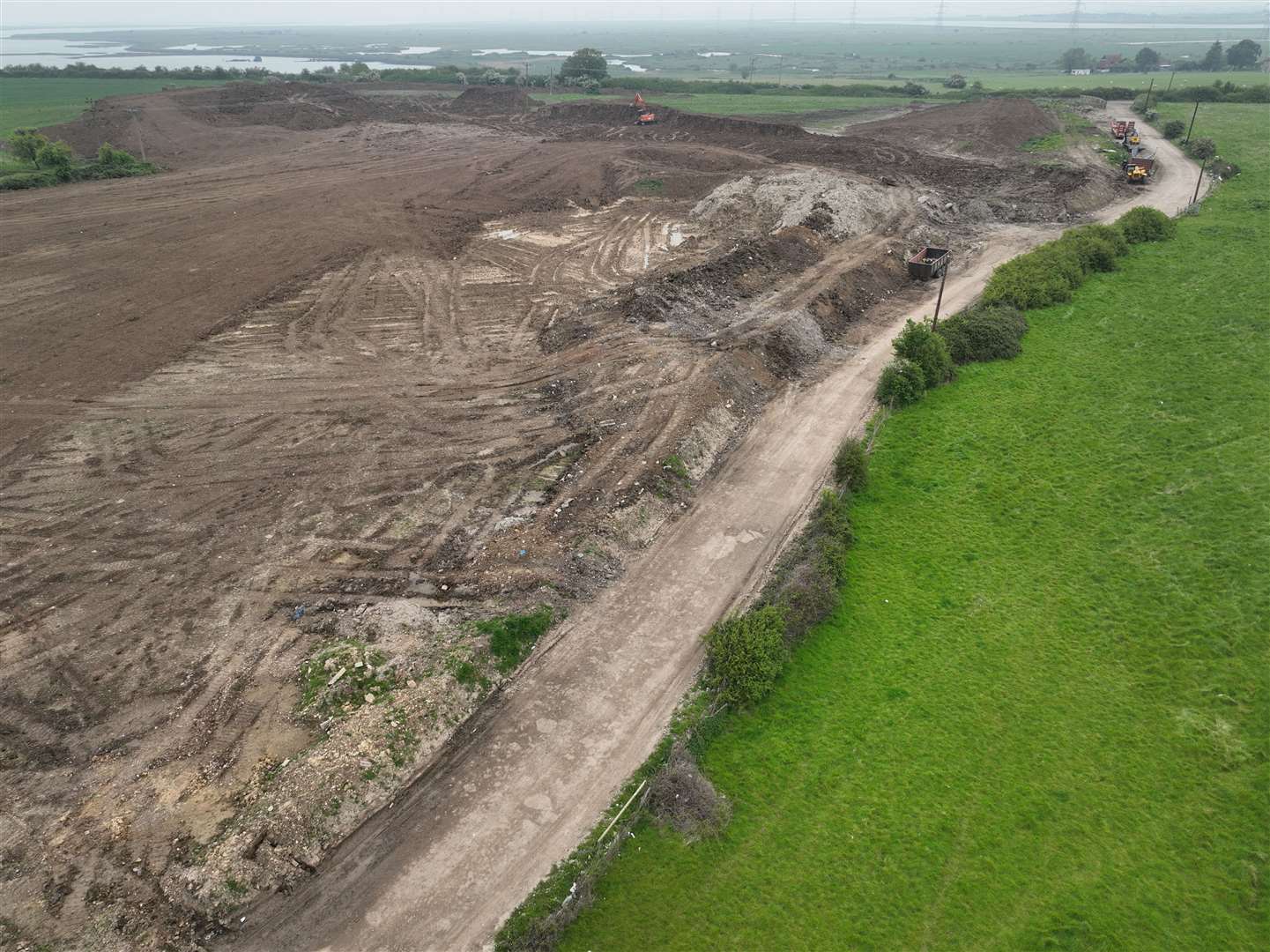 Waste is being dumped on farmland near Sittingbourne