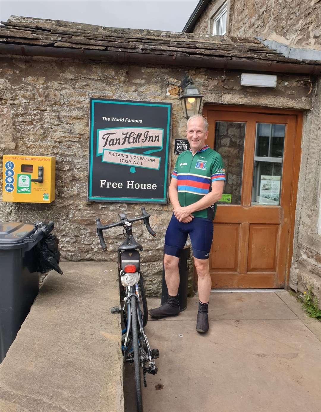 Laurence Toombs cycles miles every week. Picture: Laurence Toombs