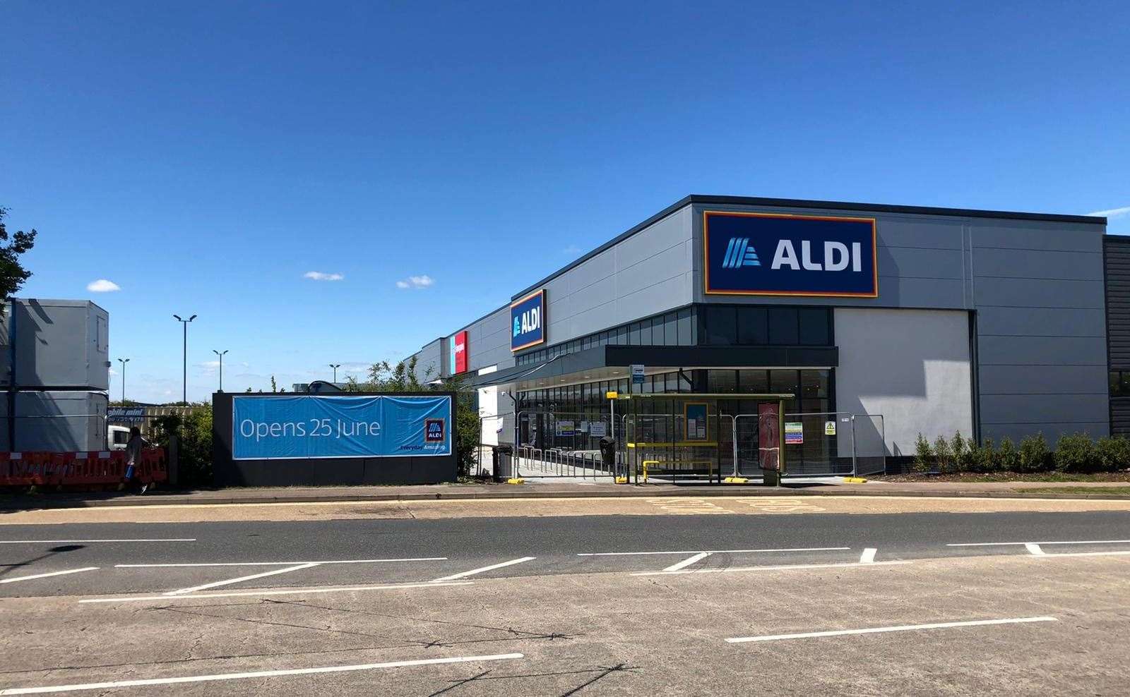 The existing Aldi store at Horsted Retail Park in Chatham