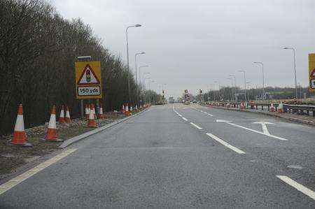 The A2 at Shepherdswell was closed for more than six hours after the fatal crash.