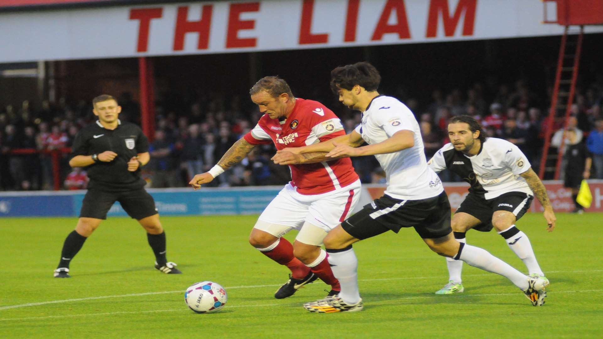 Danny Kedwell scored Ebbsfleet's first goal against Weston on Tuesday Picture: Steve Crispe