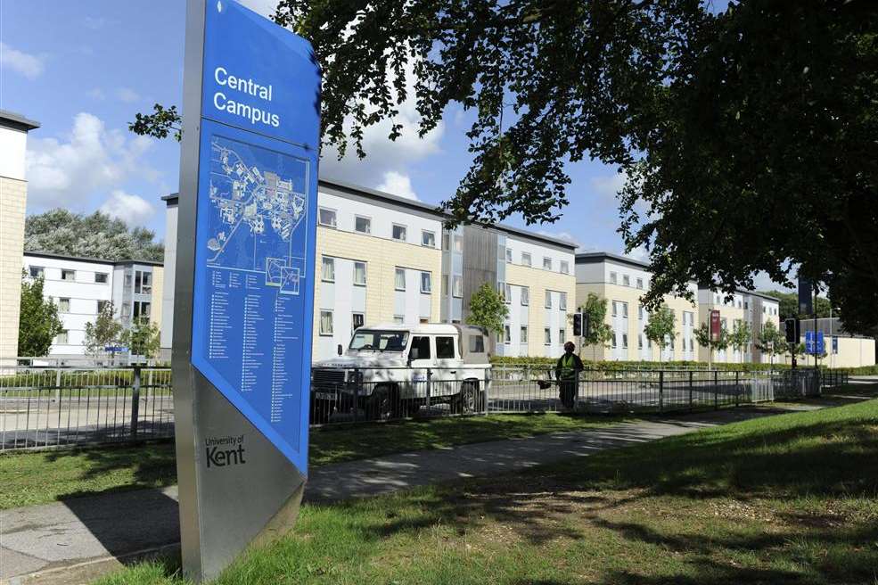 The University of Kent campus in Giles Lane