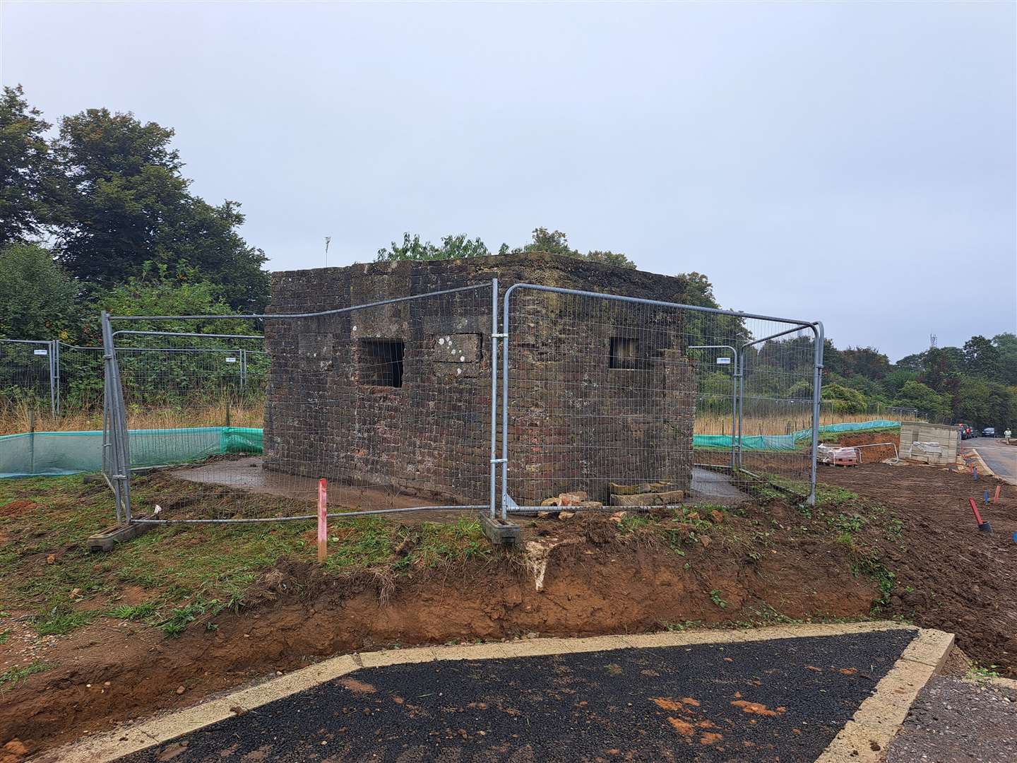 There is an old Second World War pillbox at Castor Park that will be preserved