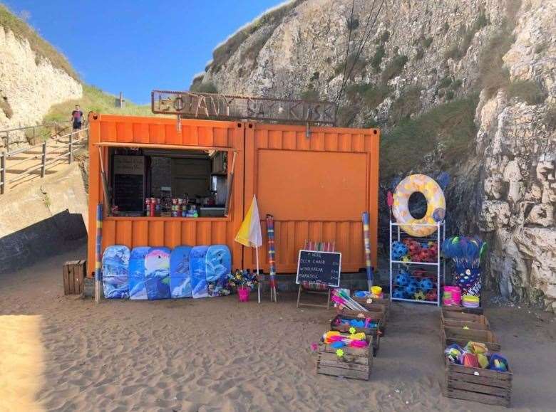 The beach café and shop on Botany Bay is for sale. Picture: Cooke & Co