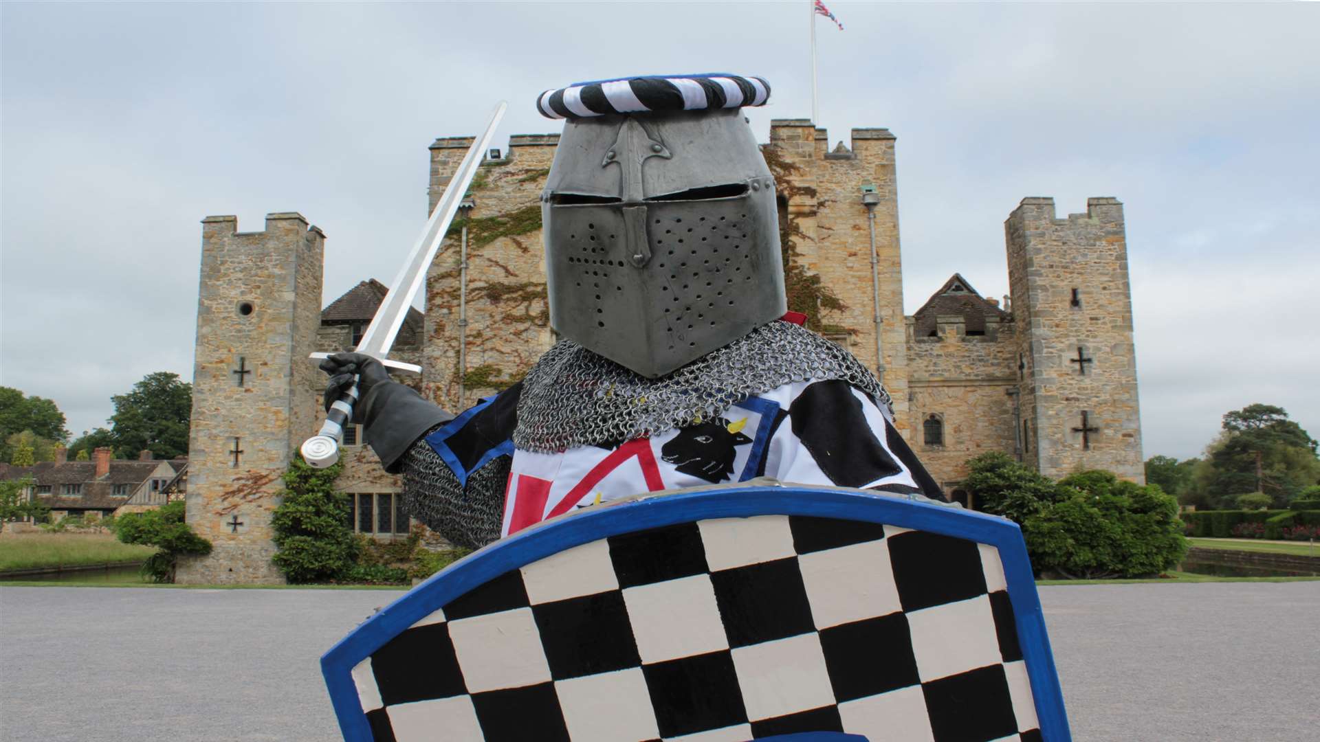 Medieval jousting at Hever Castle.