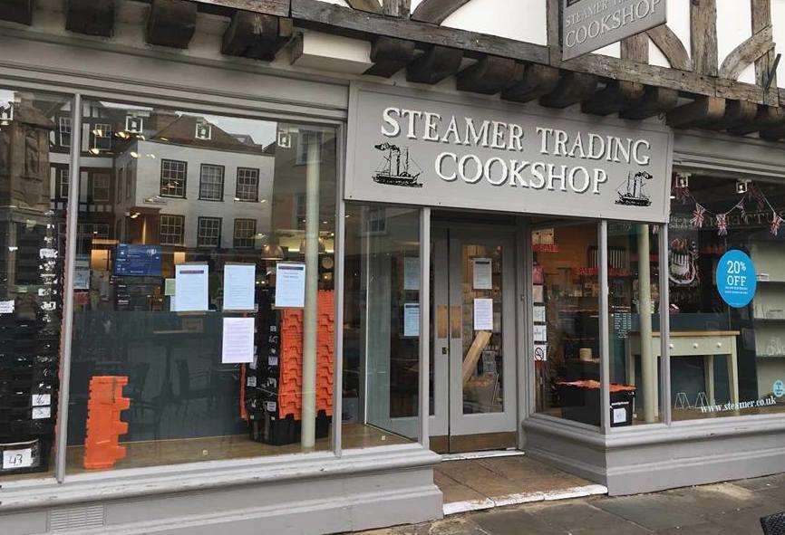 The Steamer Trading Cookshop in Burgate has closed