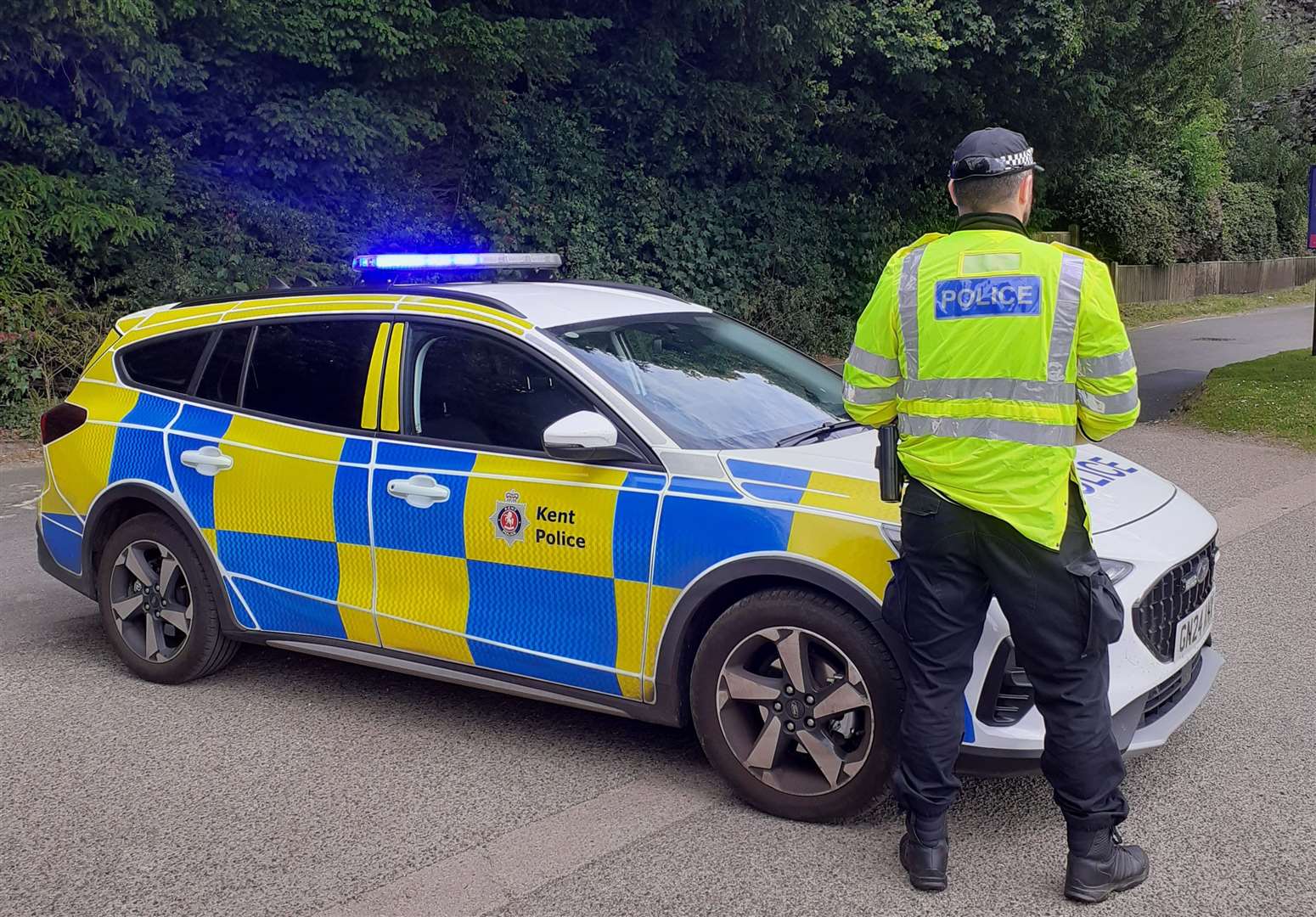 Officers were called to Parkfield near Wildernesse Golf Club in Sevenoaks. Picture: KentPolice