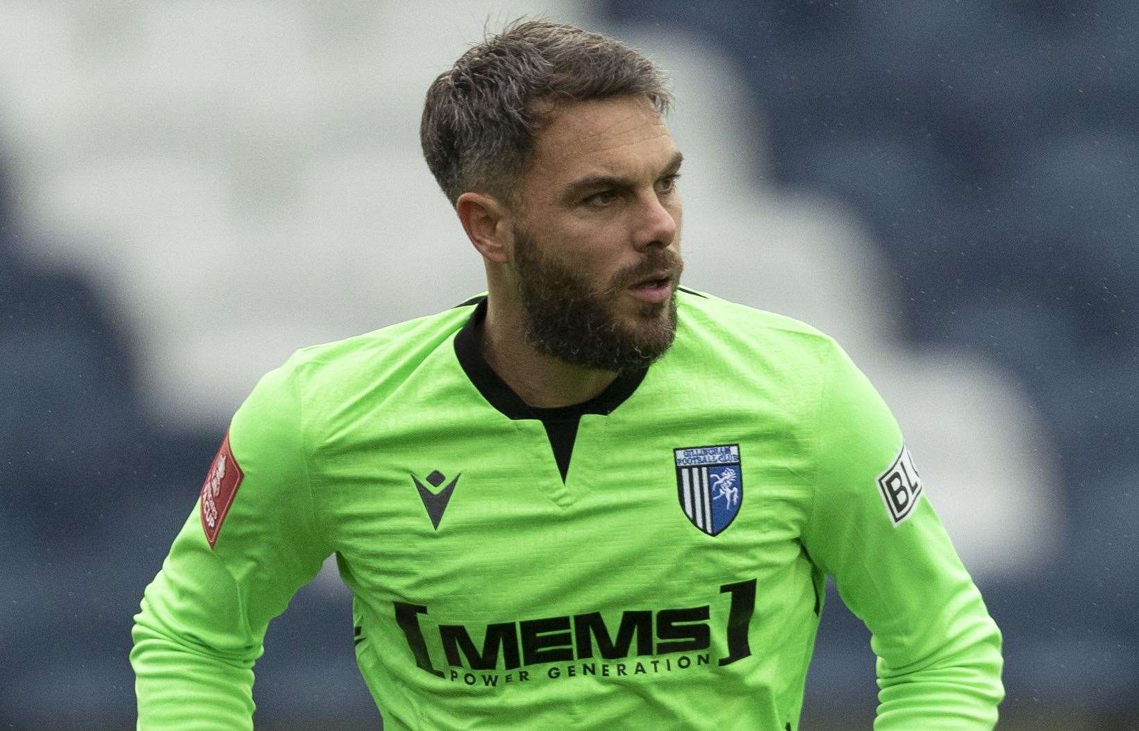 Gillingham keeper Glenn Morris - beaten by a wondergoal in the defeat at Northampton.