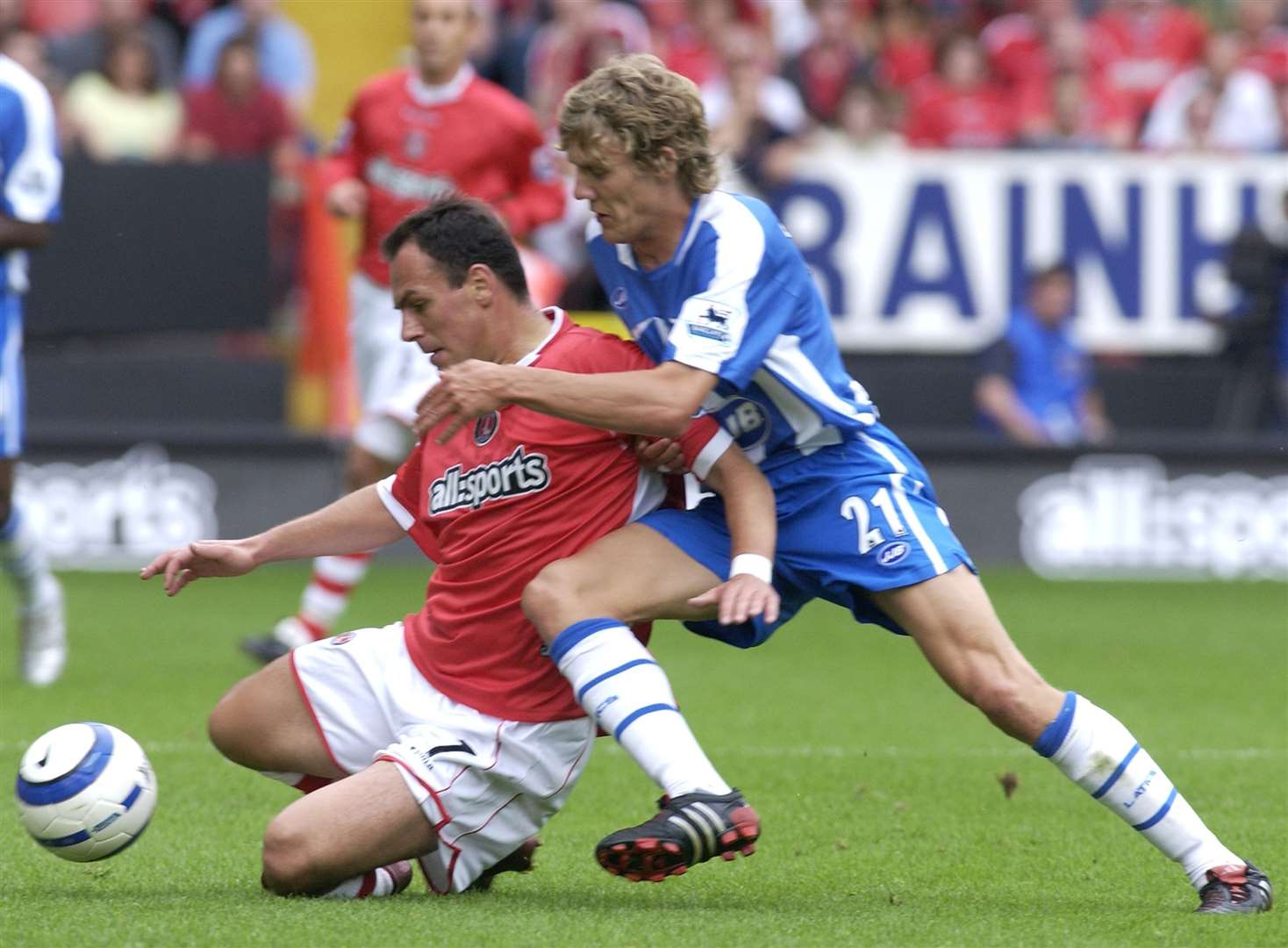 Jimmy Bullard, pictured in action for Wigan in his footballing days, has withdrawn from his round at Rochester & Cobham Park today. Picture: Matthew Walker