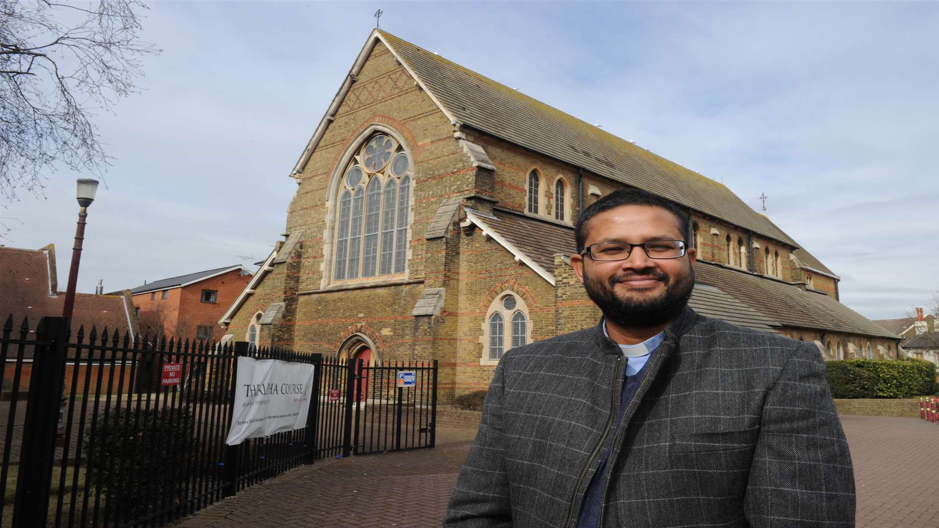 The Rev Saju Mathalay at St Mark's Church