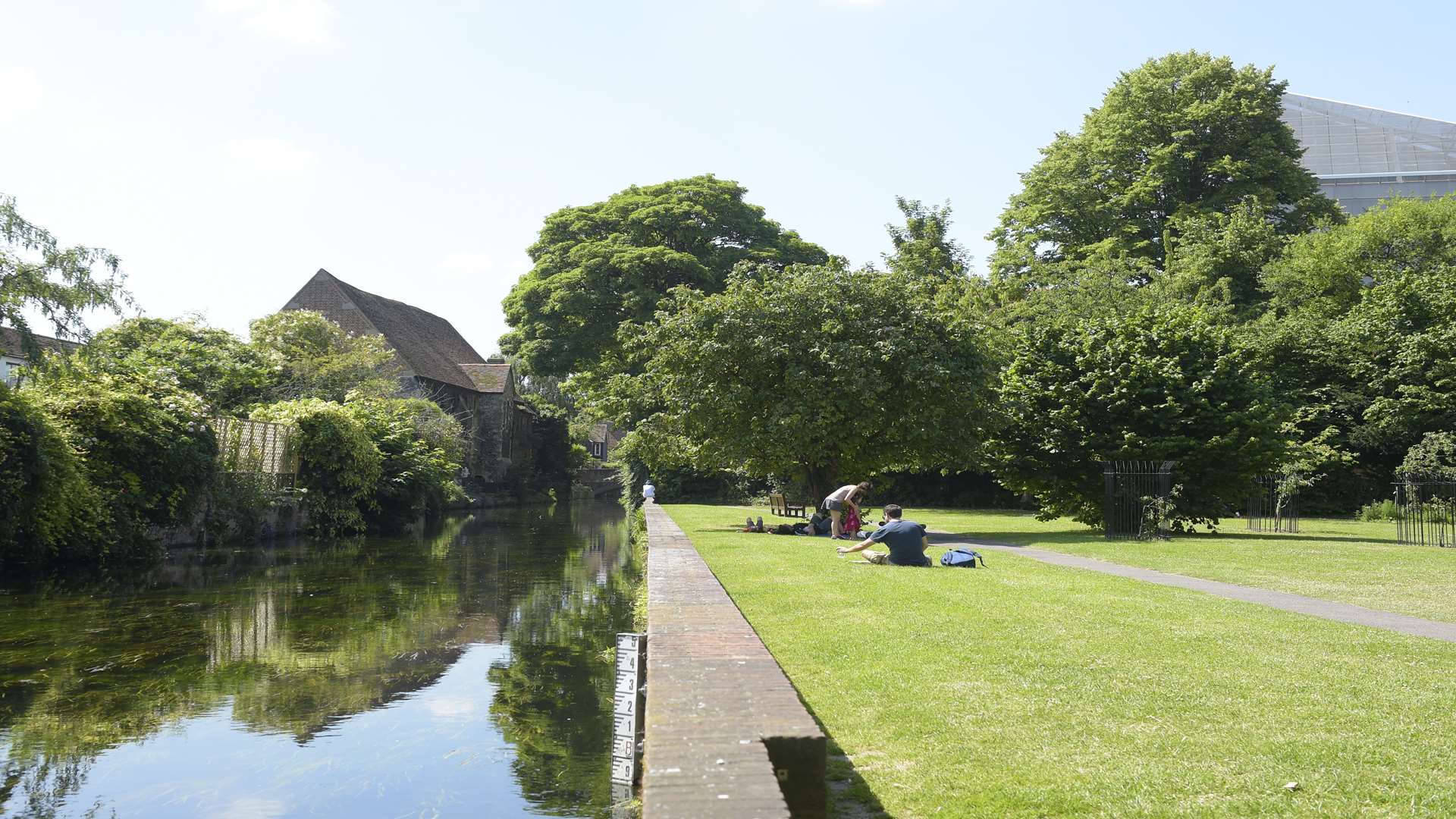 Solly's Orchard sits next to the gentle waters of the River Stour.