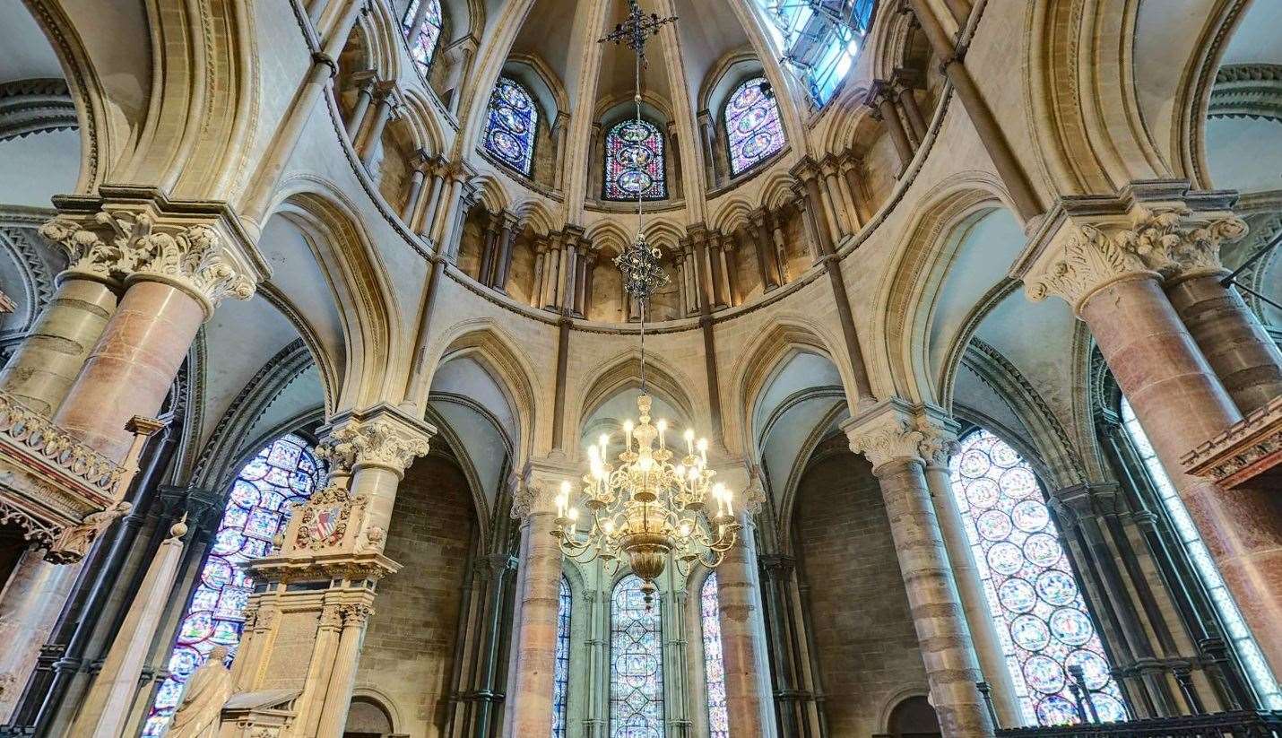 The stained glass windows in the Trinity Chapel of Canterbury Cathedral Picture: Chapter of Canterbury