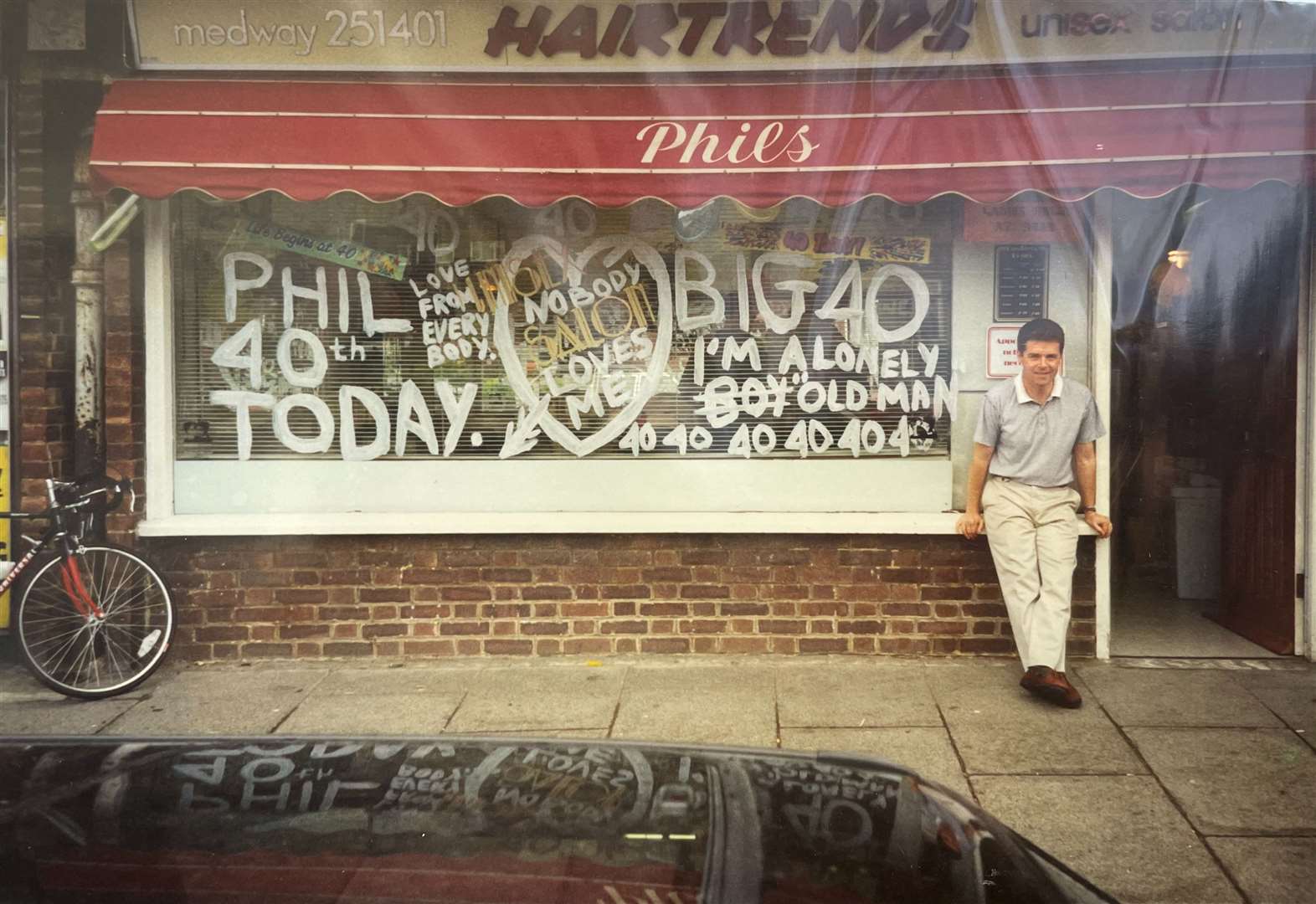 The team surprised Phil for his 40th birthday. Picture: Janette Miller