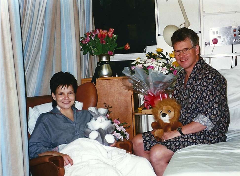 Heather Bicknell with her dad Peter Young