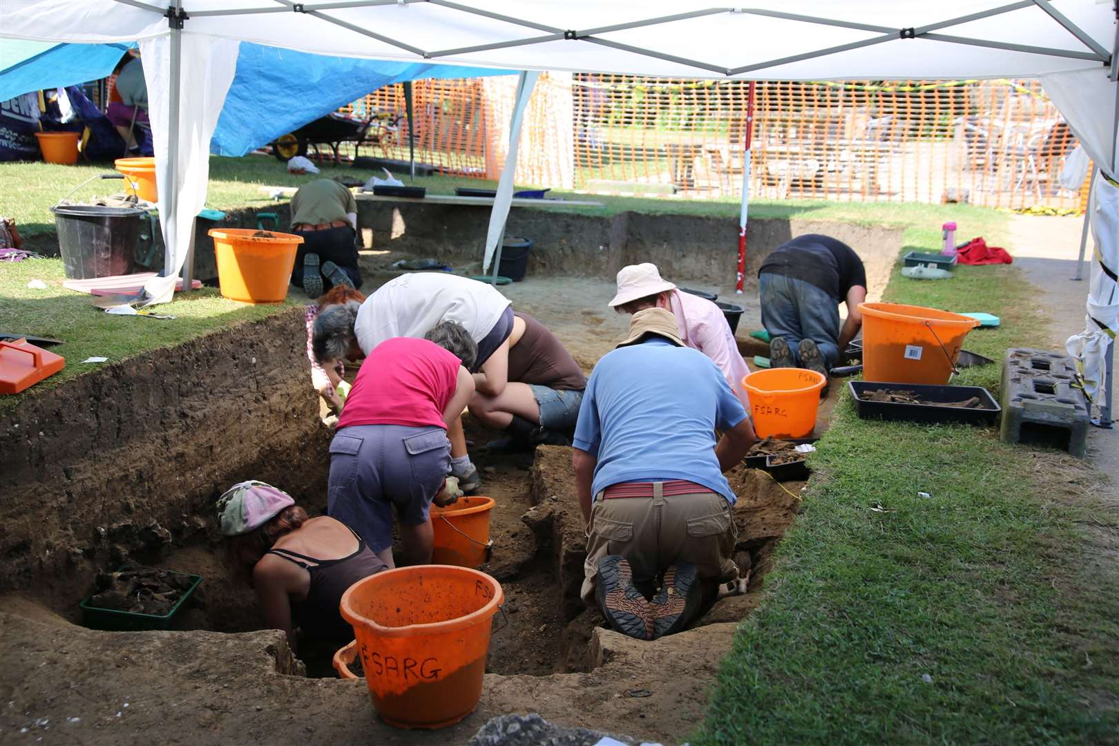 The dig at the pub in Faversham